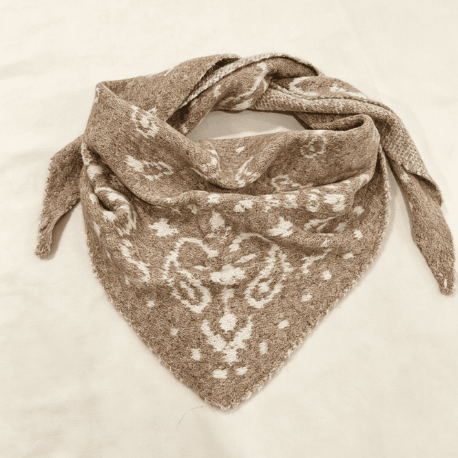 Hovedbilde ZY2311 Lite halsskjerf ullmix - taupe