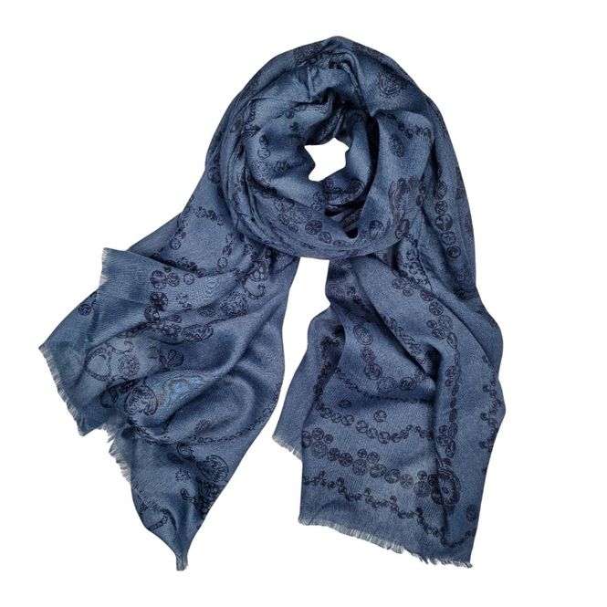 Hovedbilde RE-J107 Skjerf viscose - blå