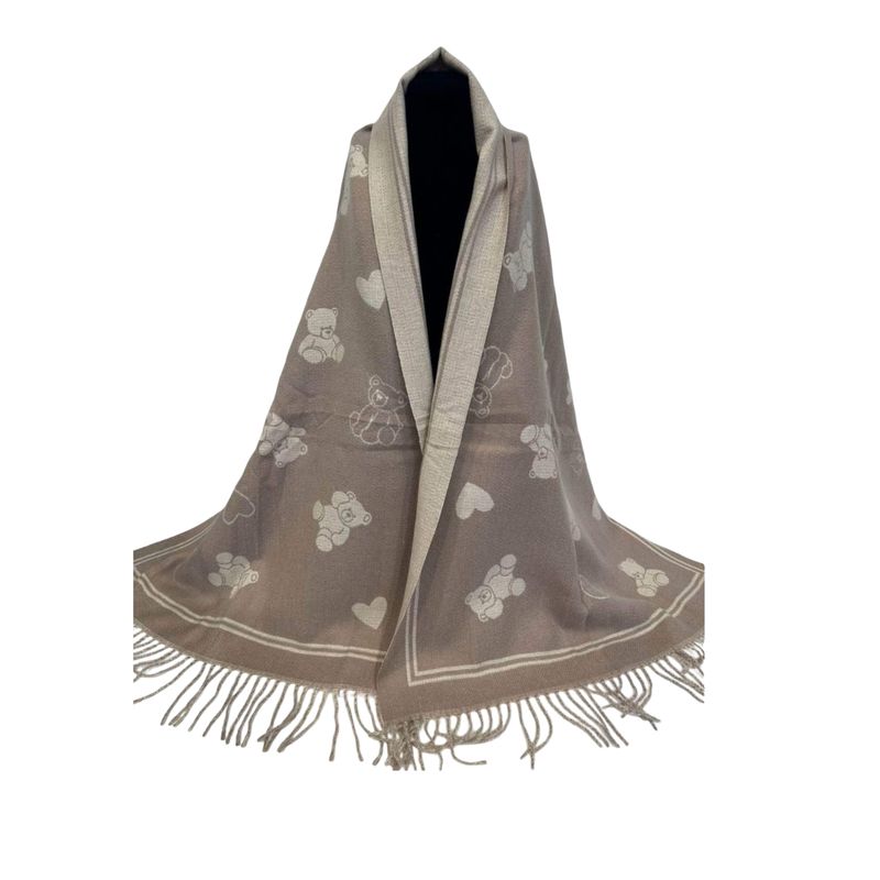 RE-X16 Skjerf mellomtykk viscose - beige/taupe