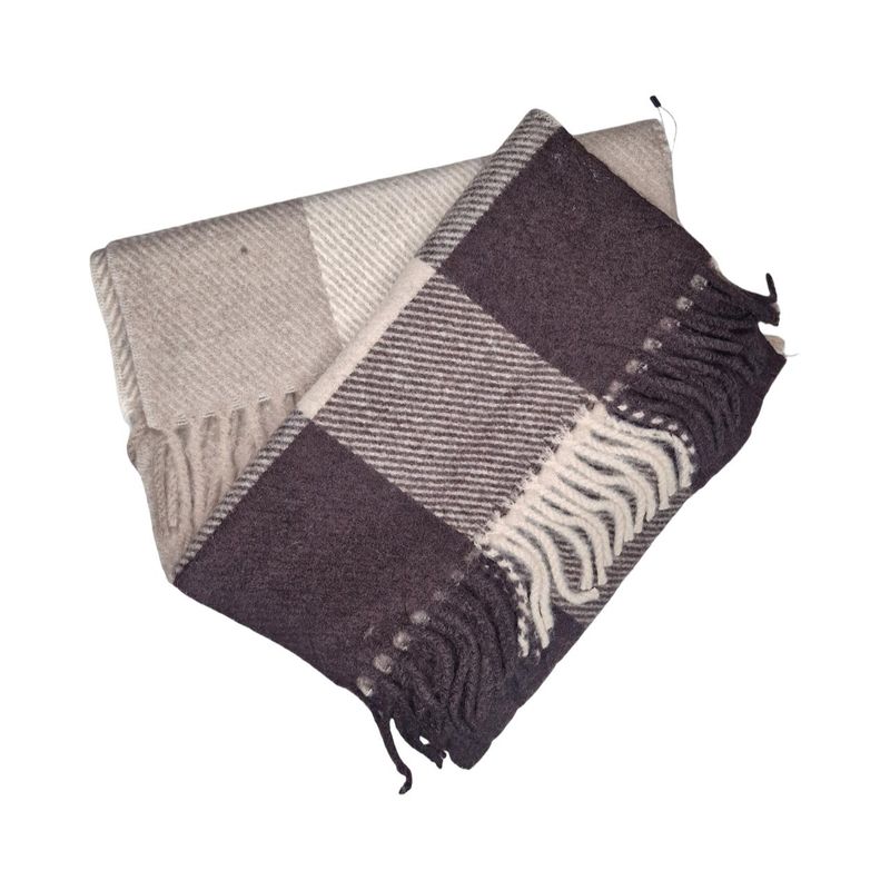 RE-L28 Skjerf ullmix - brun