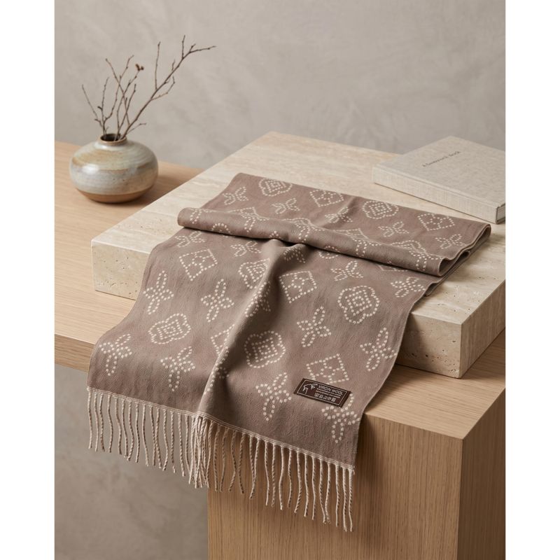 FA67006 Skjerf ullmix - taupe