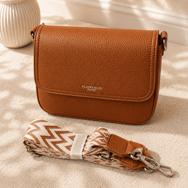 Hovedbilde FL6992  ANNABELLA veske imitert skinn  - cognac