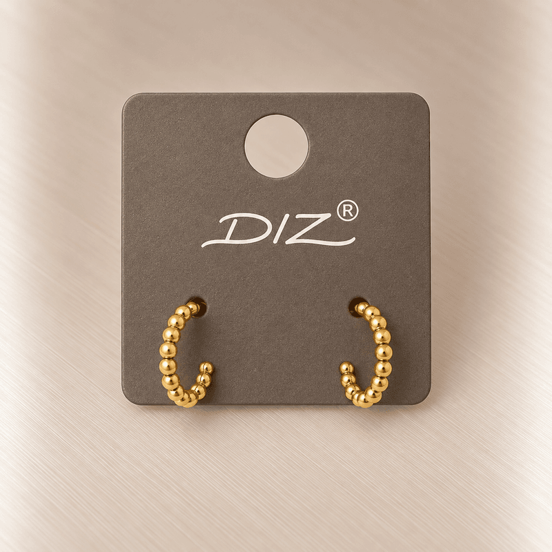 3100-G Øreringer hoop stainless steel