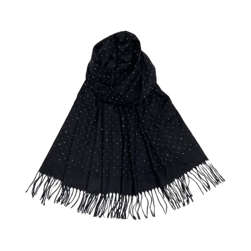 RE-X15 Skjerf mellomtykk viscose - sort