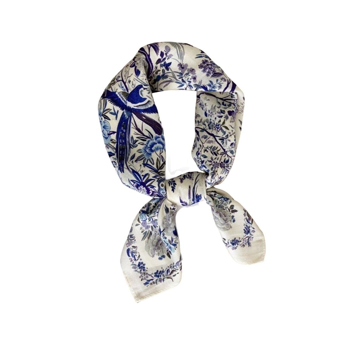 W032 Lite skjerf viscose - blå