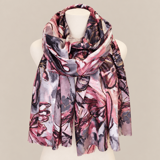 Hovedbilde 112844 Digitalprintet skjerf - rosa