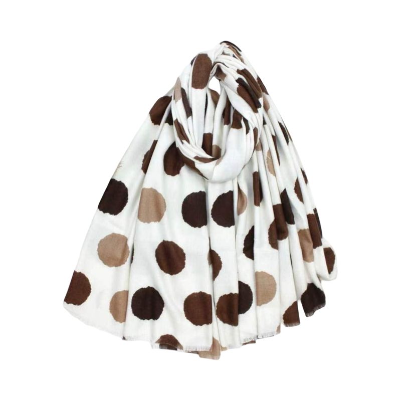 RE-J197 Skjerf viscose  - beige/offwhite