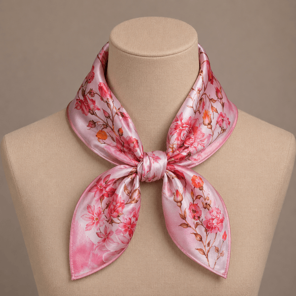 Hovedbilde C38328-45 Lite skjerf blomster - rosa
