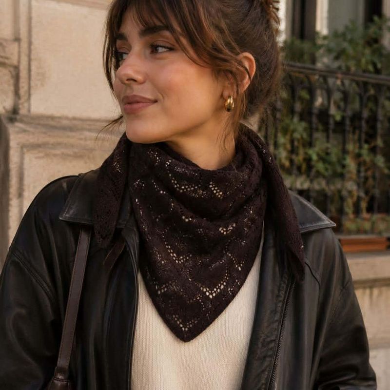BA4184 Lite skjerf viscose - brun