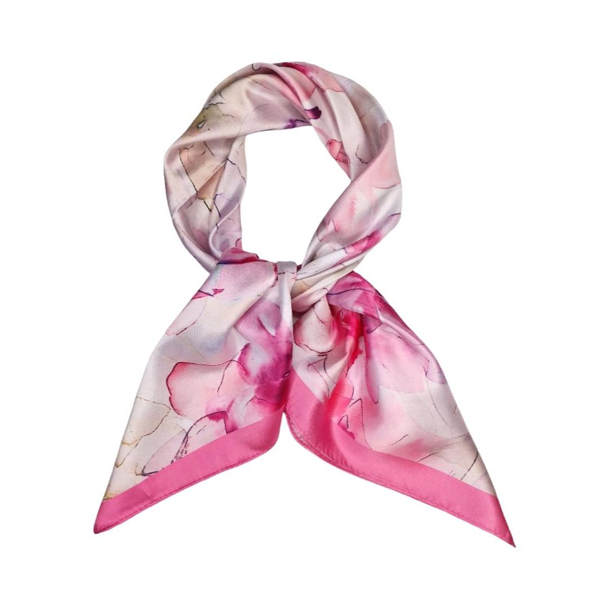 11112 Lite skjerf silkelook - rosa